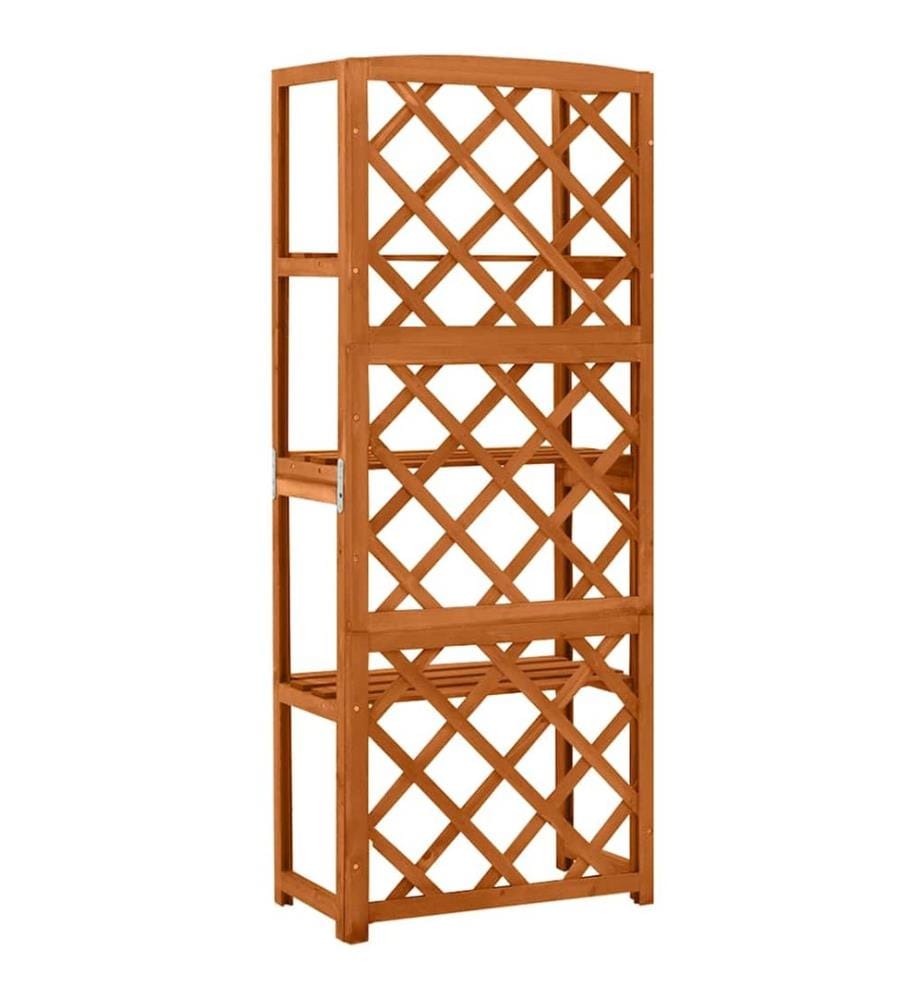 Spalier mit Ablagen 55x30x140 cm Massivholz Tanne