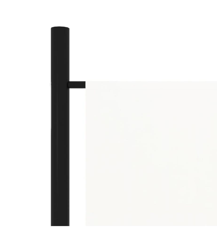 Cloison de séparation 6 panneaux Blanc 300x180 cm