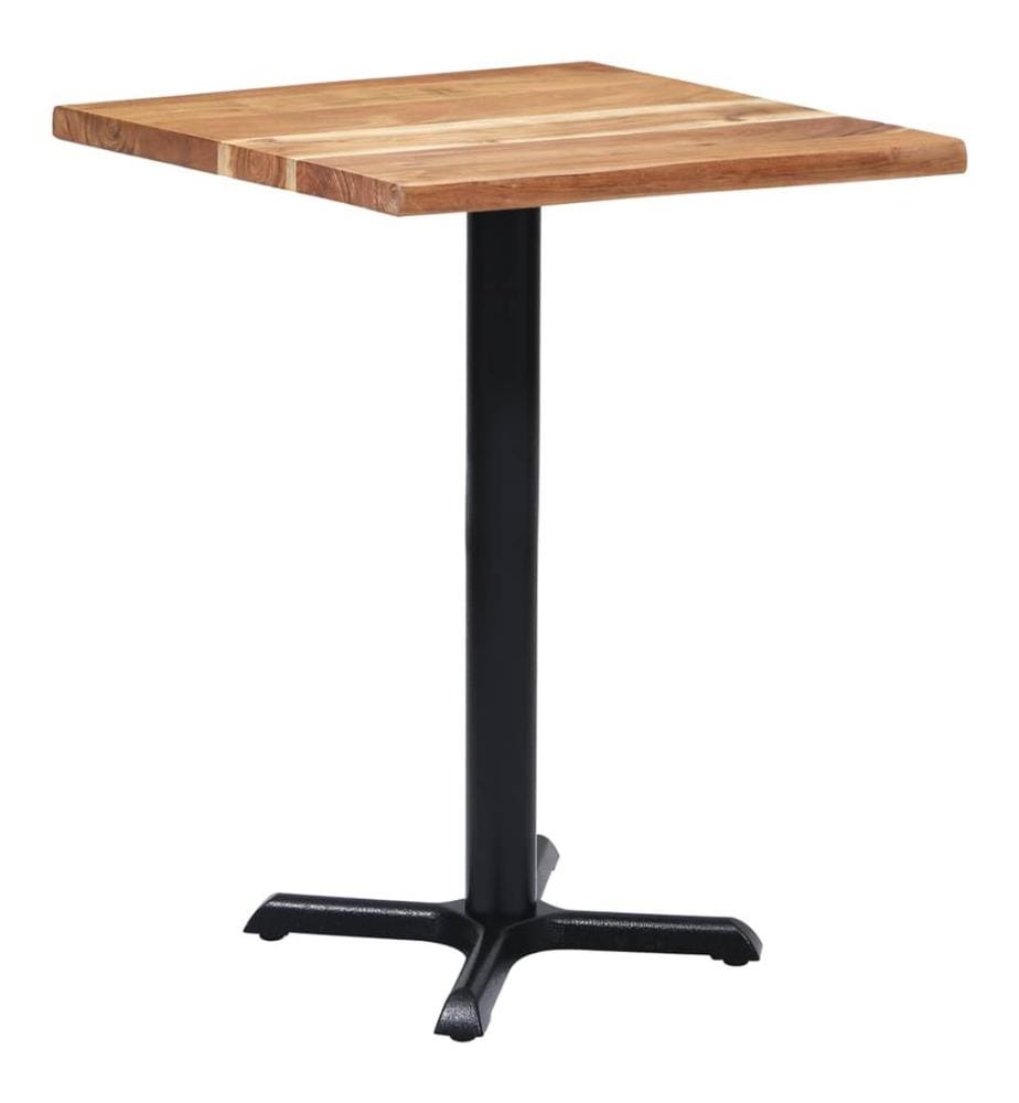 Pied de table de bistro noir 56x56x72 cm fonte