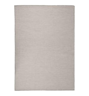 Tapis à tissage plat d'extérieur 160x230 cm gris clair