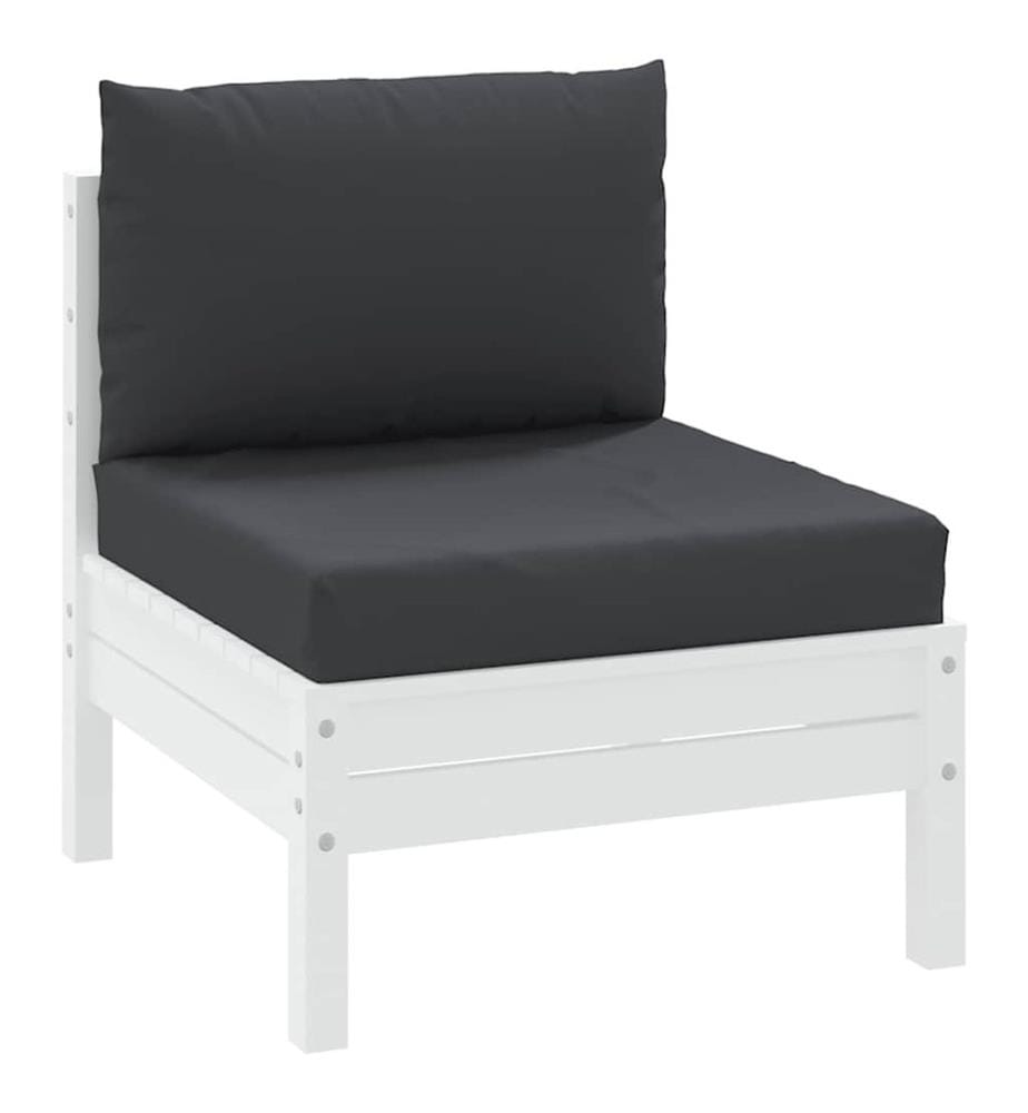 Coussins de palette lot de 2 noir tissu oxford