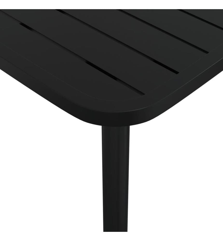 Gartentisch Anthrazit 80x80x71 cm Stahl