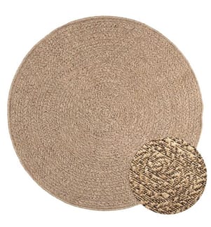 Tapis ZIZUR 120 cm aspect de jute intérieur et extérieur