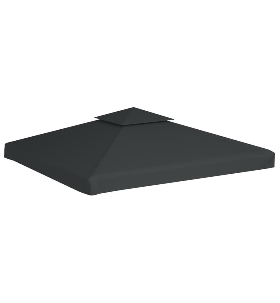 Pavillon-Ersatzdach 310 g/m² Dunkelgrau 3x3 m
