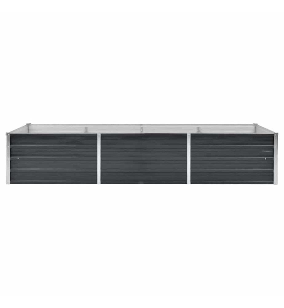Lit surélevé de jardin Anthracite 240x80x45 cm Acier galvanisé