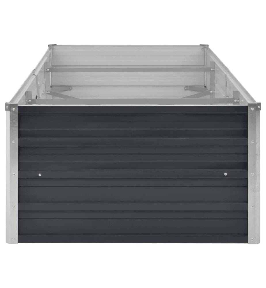 Lit surélevé de jardin Anthracite 240x80x45 cm Acier galvanisé