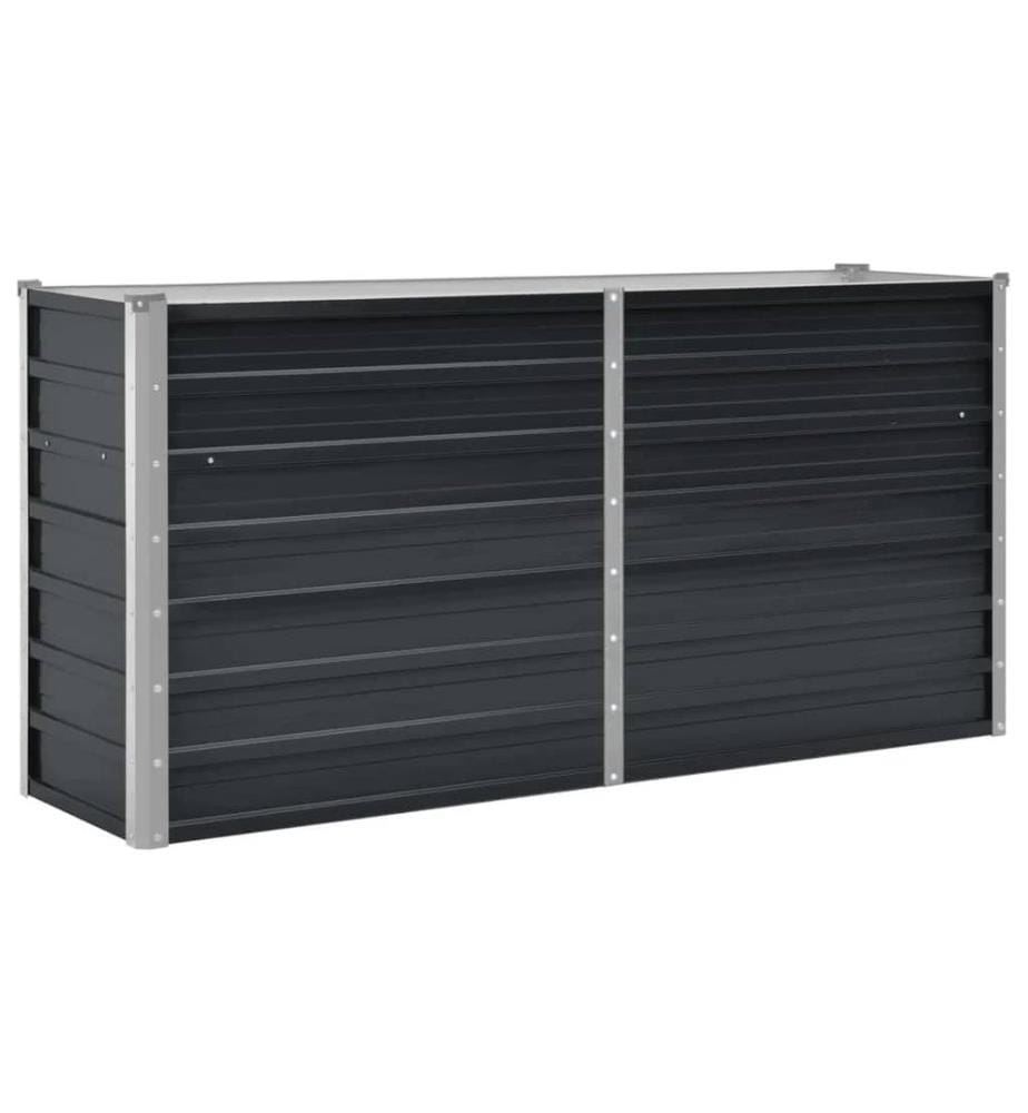 Lit surélevé de jardin Anthracite 160x40x77 cm Acier galvanisé