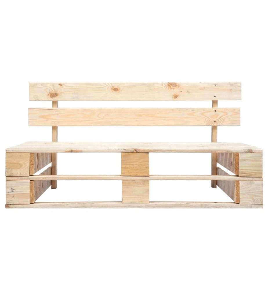 Banc palette de jardin bois