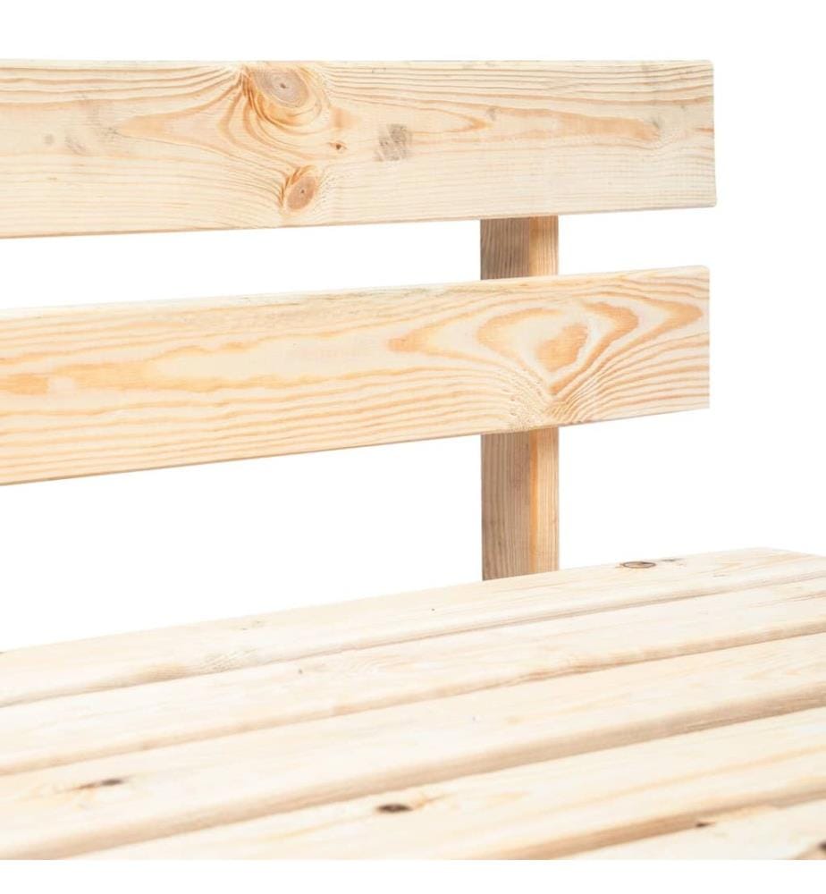 Banc palette de jardin bois