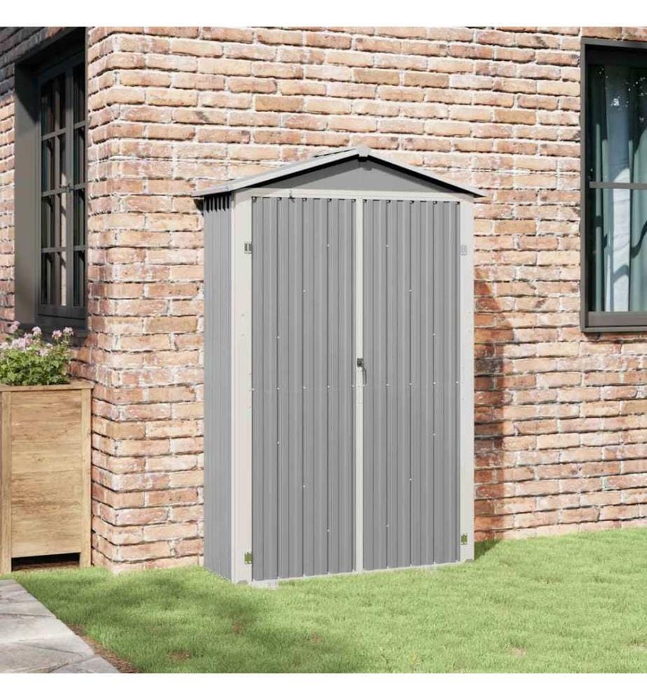 Abri de jardin Gris 116x45x175 cm Acier galvanisé