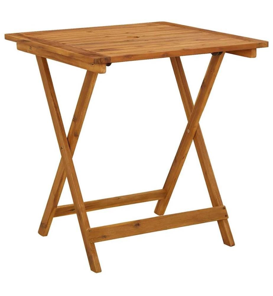 Gartentisch Klappbar 70x70x75 cm Massivholz Akazie