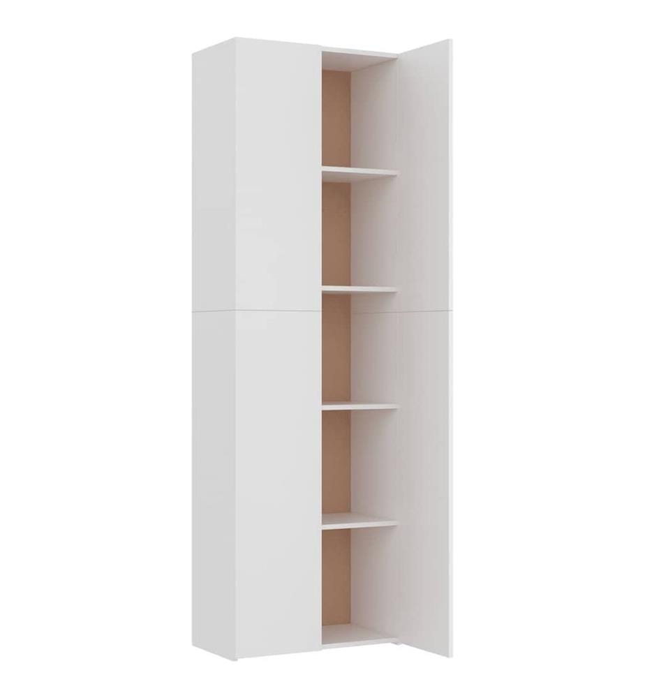 Armoire de bureau Blanc 60 x 32 x 190 cm Bois d'ingénierie