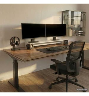 Monitorständer Weiss 100x24x13 cm Holzwerkstoff