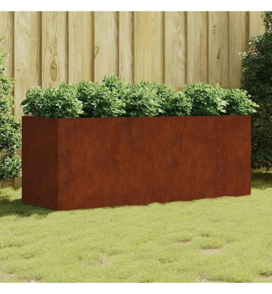 Hochbeet 200x80x80 cm Cortenstahl