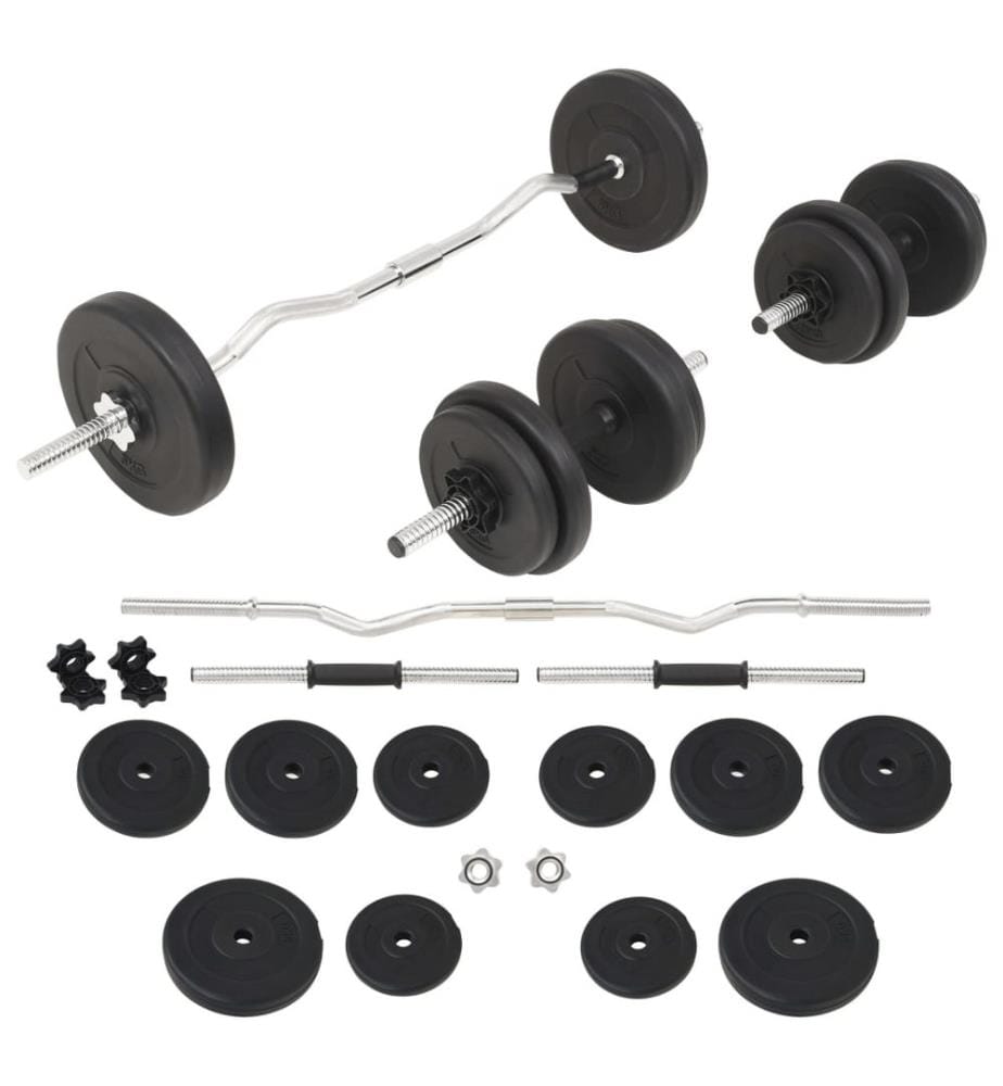 Langhantel- und Kurzhantel-Set 30 kg