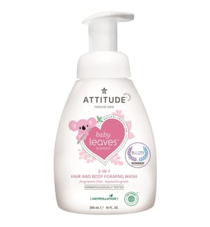 2in1 Waschschaum für Körper und Haar parfümfrei BabyLeaves, 295ml