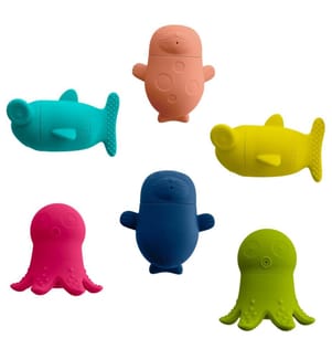 Büddies Jouets de bain interchangeables en silicone