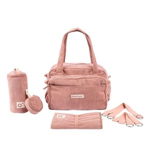 Sac à langer Fluffy Corduroy Pink