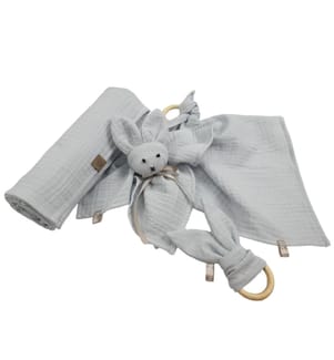 Set regalo in mussola blu