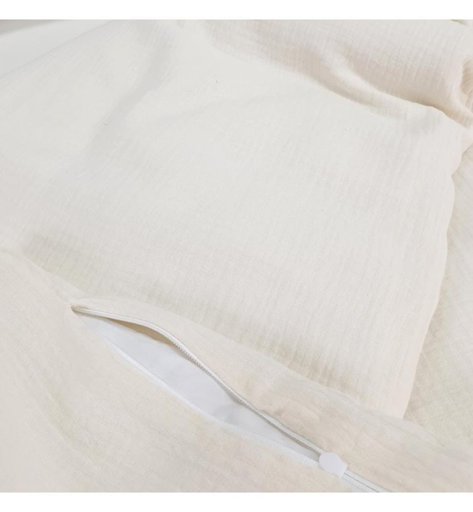 Comforter cover ecru cotton 100 x 135 cm