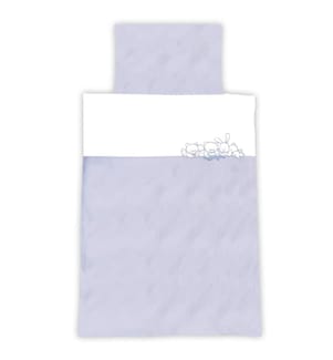 KULI-MULI Linge de lit Lyocell Petits Animaux bleu 90 x 120 cm