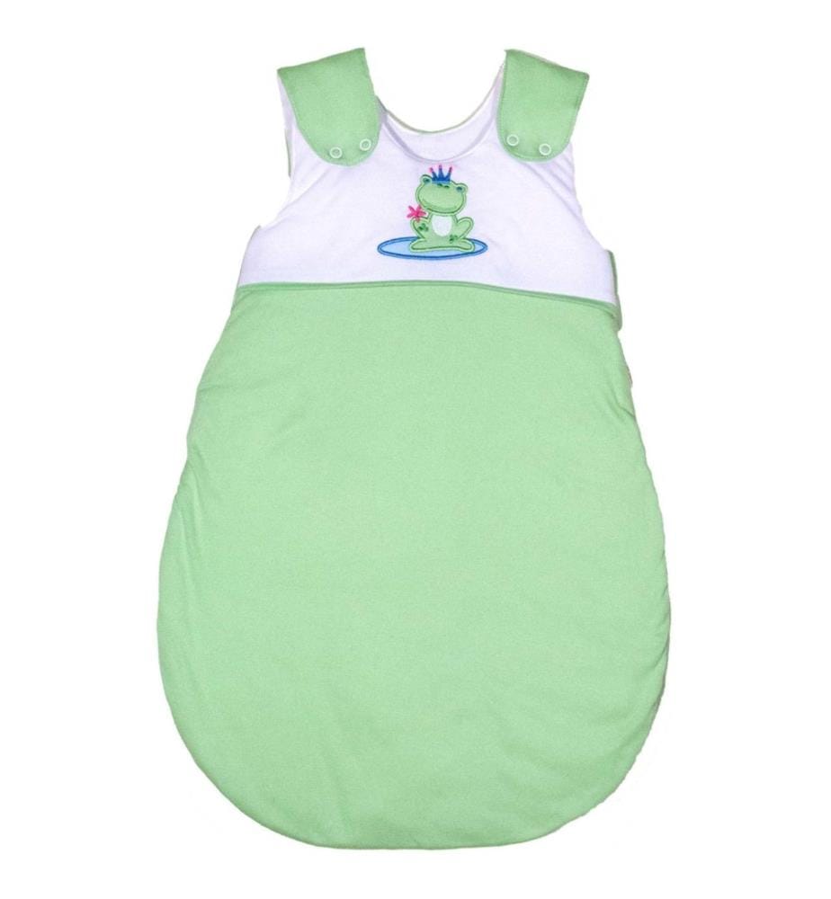 KULI-MULI Schlafsack Lyocell 90 cm Frog King grün