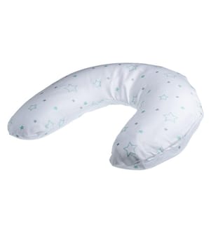 KULI-MULI Housse pour oreiller cervical Lyocell Etoile turquoise