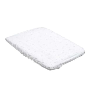 KULI-MULI Housse pour le matelas à langer éponge Etoile argent 75 x 85 cm