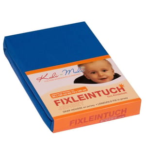 KULI-MULI Fixleintuch Frottee dunkelblau 70 x 140 cm