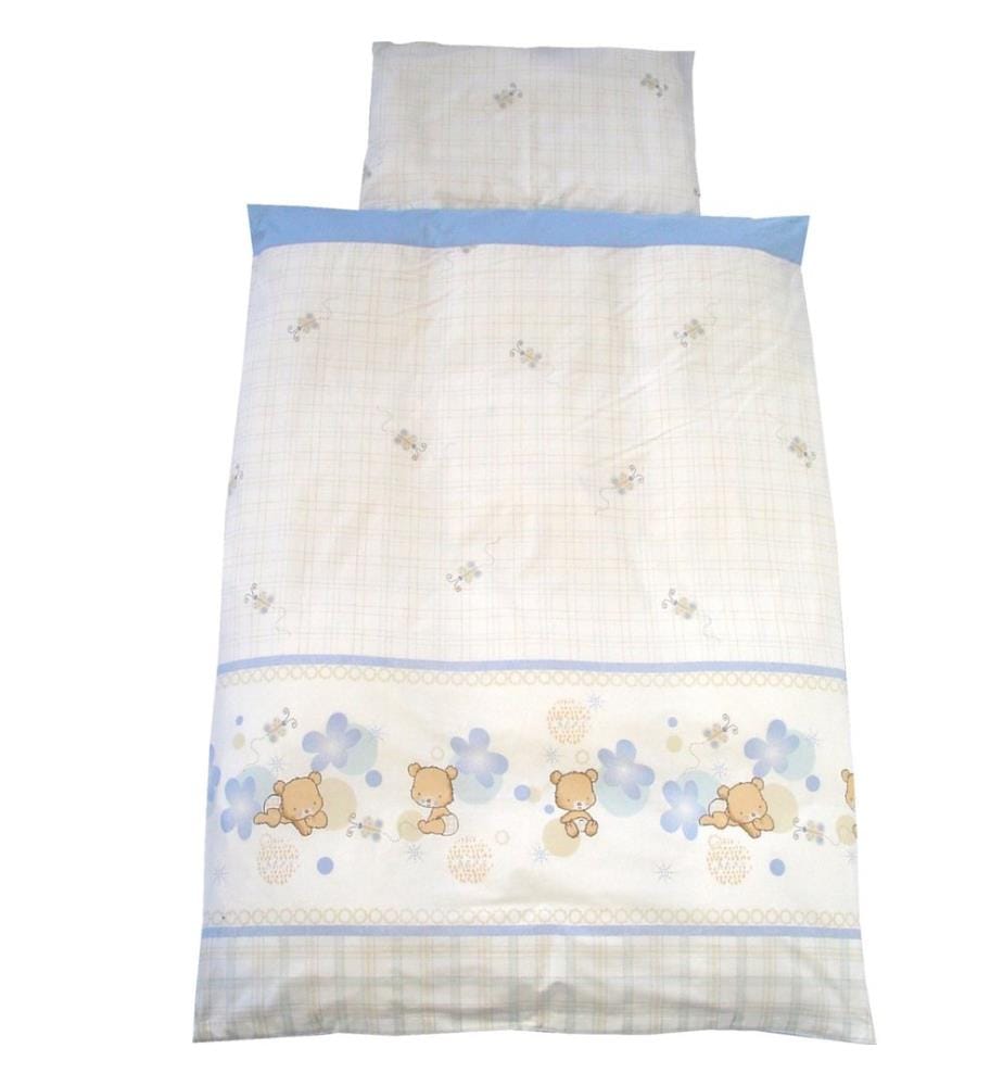 KULI-MULI Linge de lit Little Bears blue 80 x 80 cm