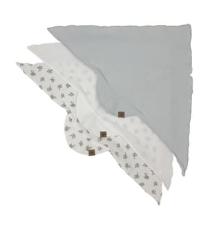 Foulard d'été 3 pcs. bleu
