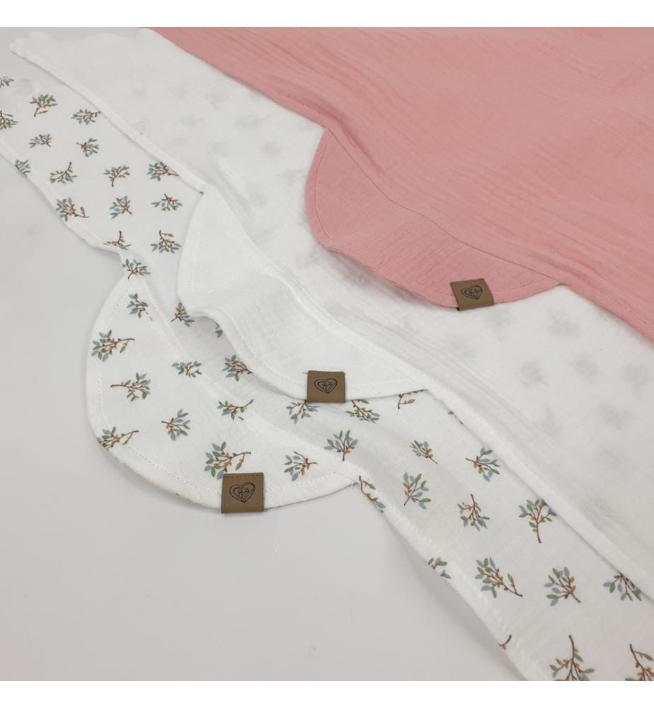 Foulard d'été 3 pcs. rose