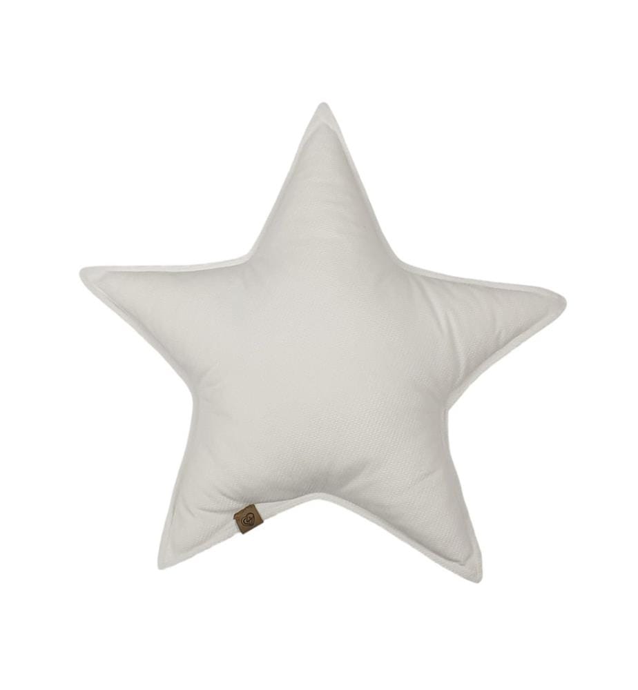 Cuscino decorativo a stella bianca