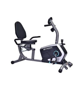 Semi-extended exercise bike