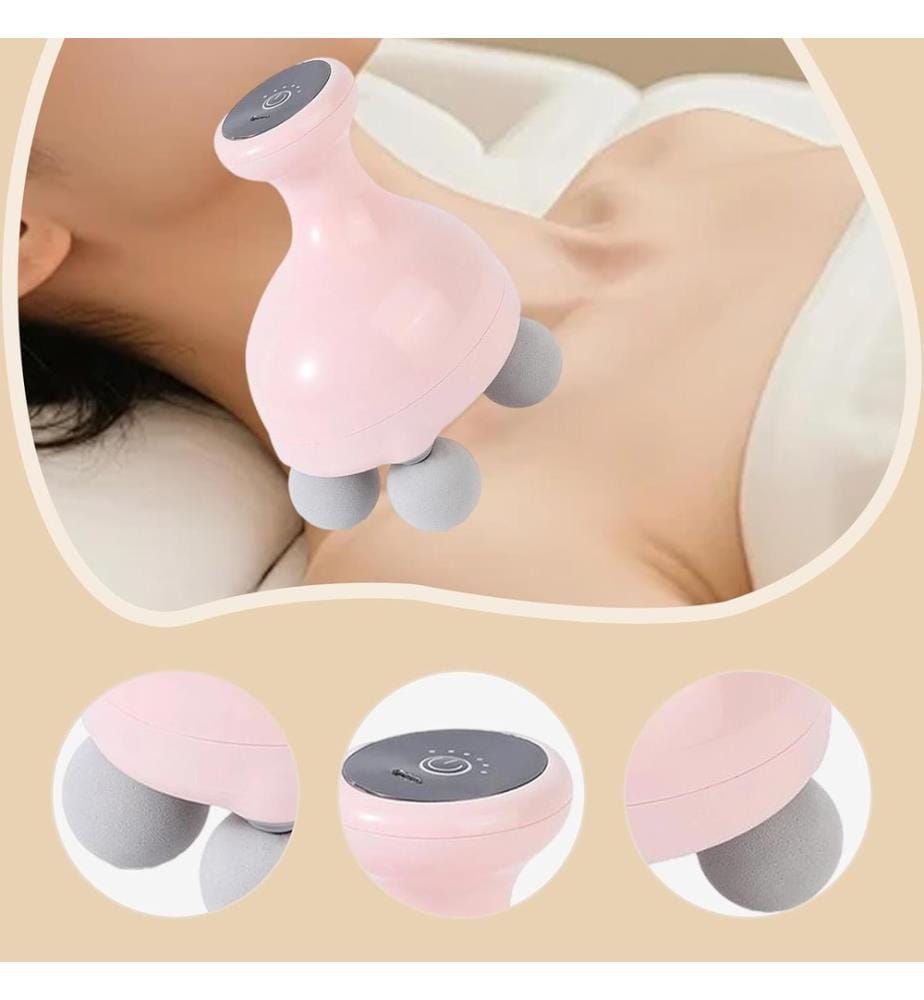 Tragbares vibrierendes Mini-Massagegerät - Farbe Puder