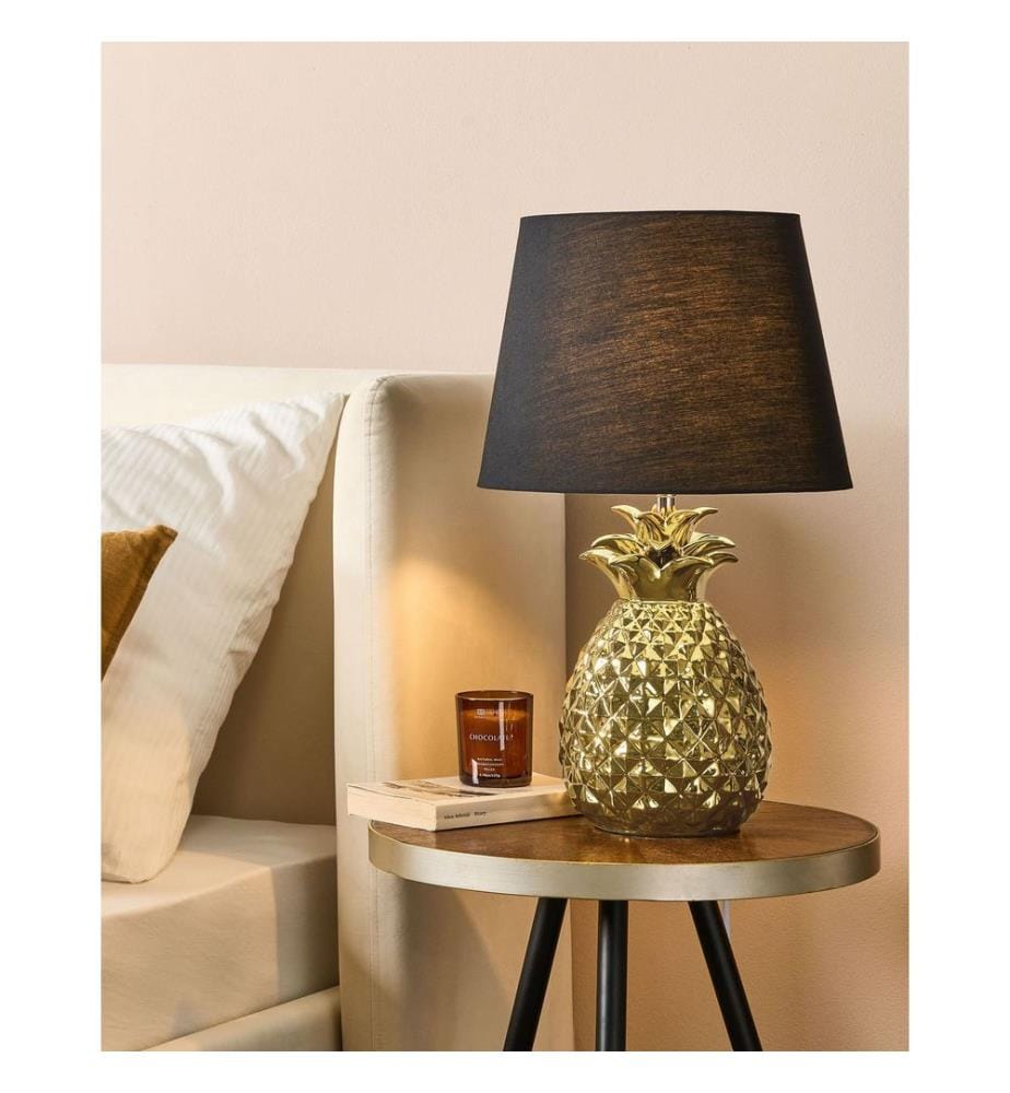 Table Lamp PINEAPPLE Ceramic Gold