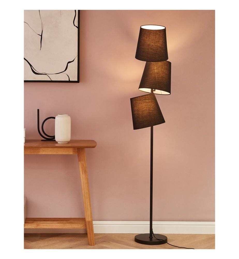 Stehlampe RIO GRANDE Metall Schwarz