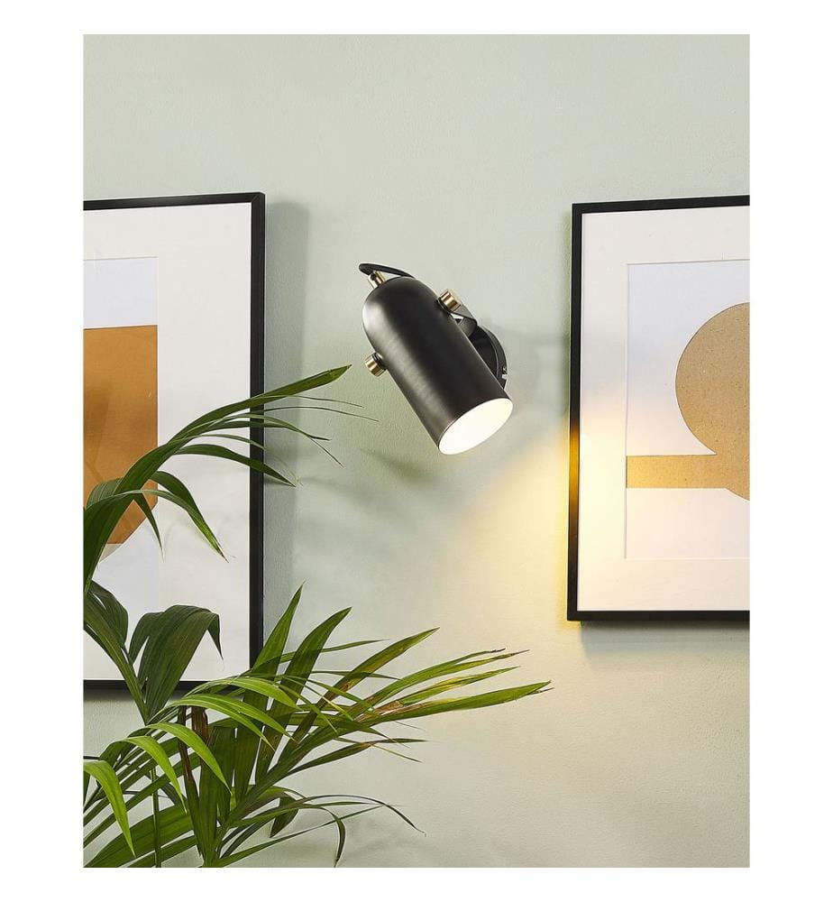 Spotlight Lamp TYRIA Adjustable Metal Black