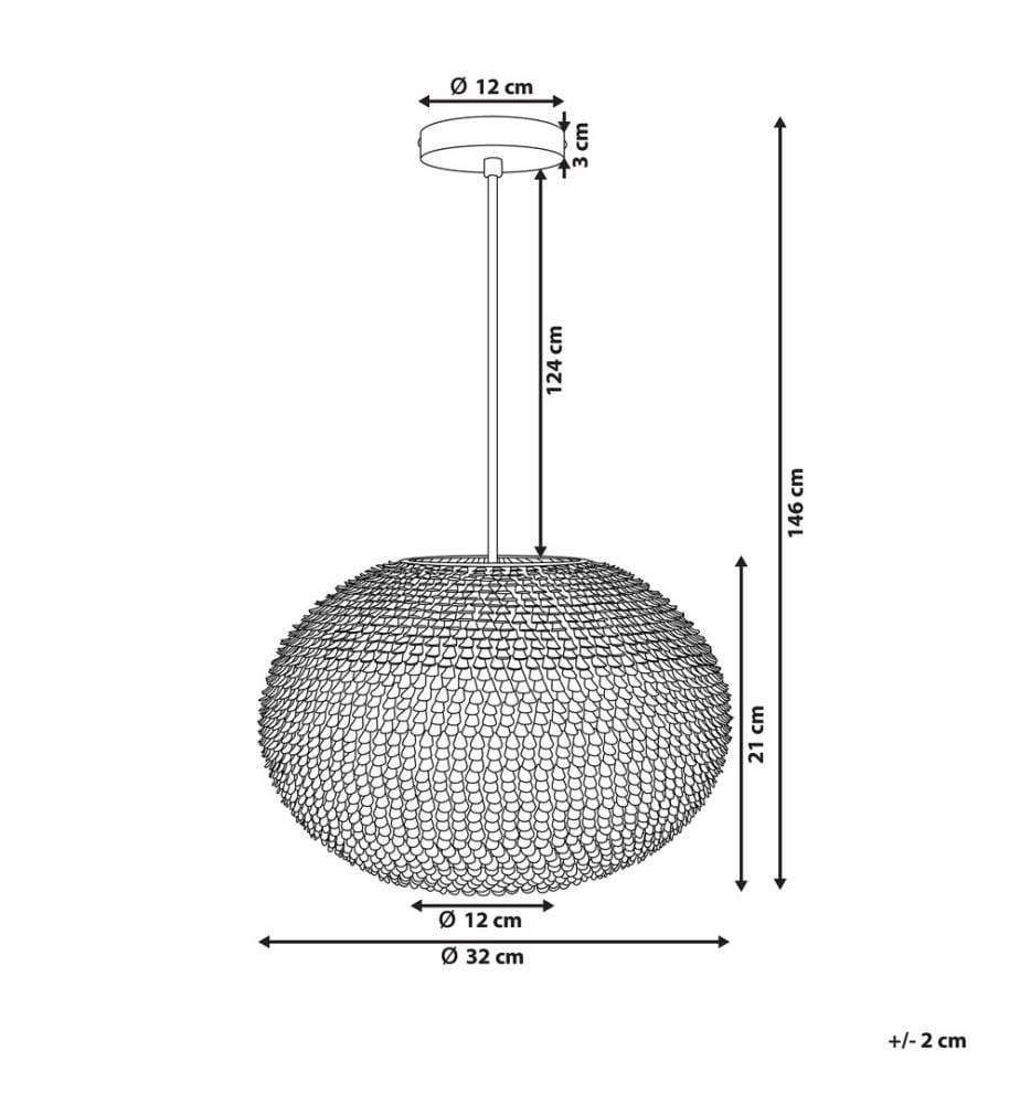Hängelampe REINE Metall Silber