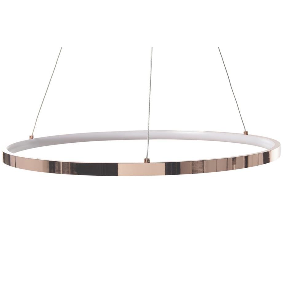 Lampe LED suspendue JORDAN Métal Rose doré