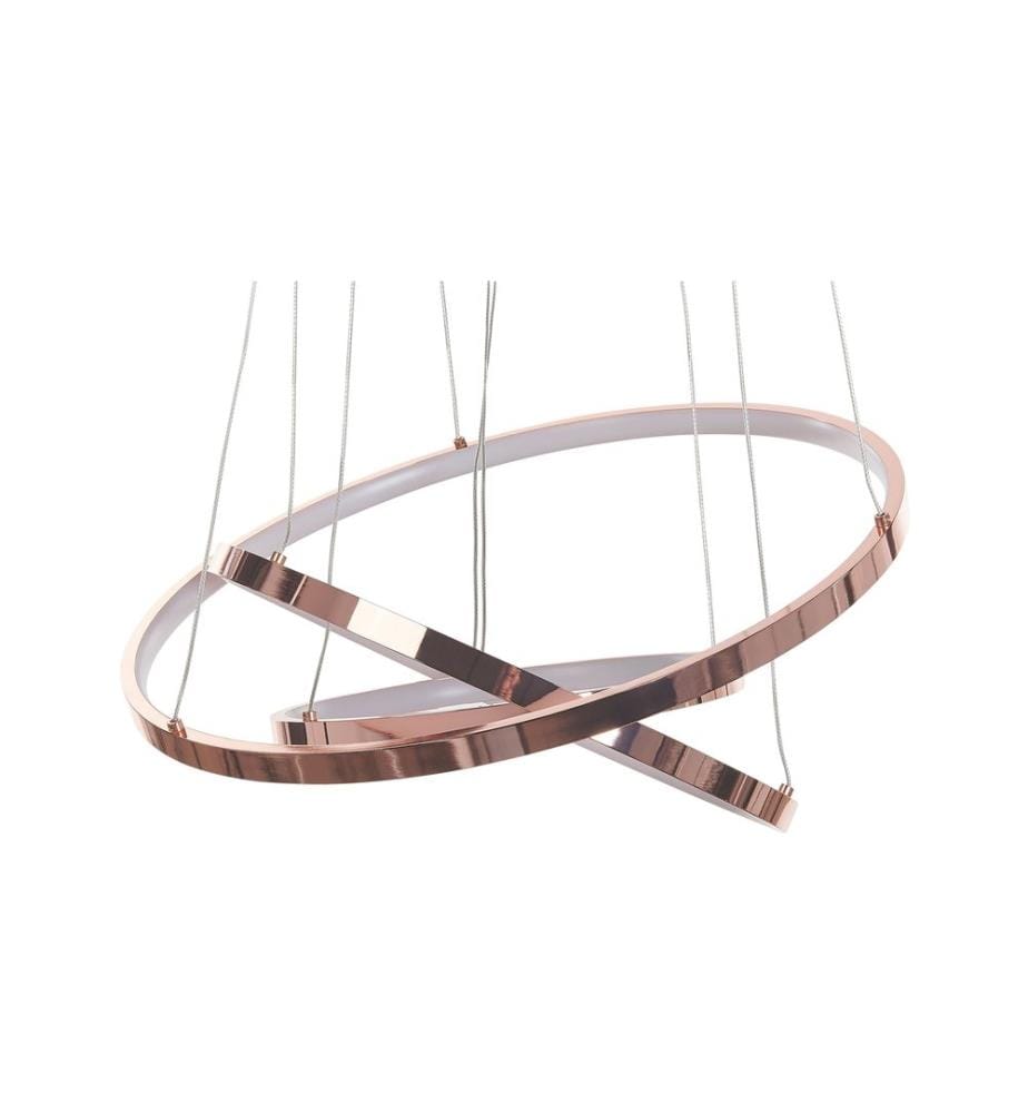 Lampe LED suspendue ATREK Métal Rose doré