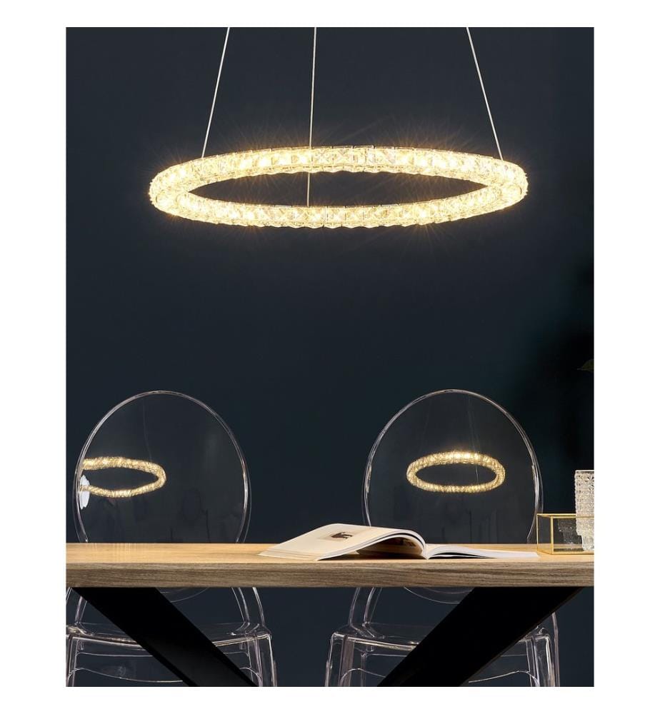 LED Pendant Lamp MAGAT Crystal Silver