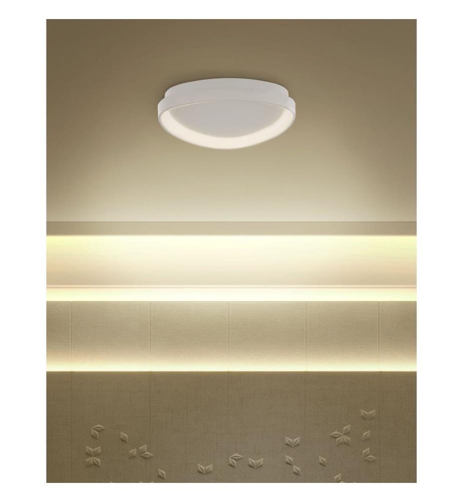 LED Deckenlampe NANDING Metall Weiss