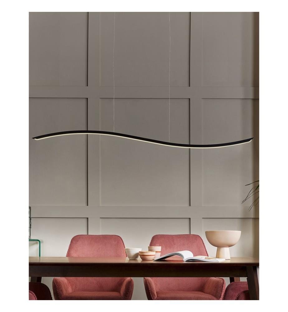 LED Hängelampe CALAO Metall Schwarz
