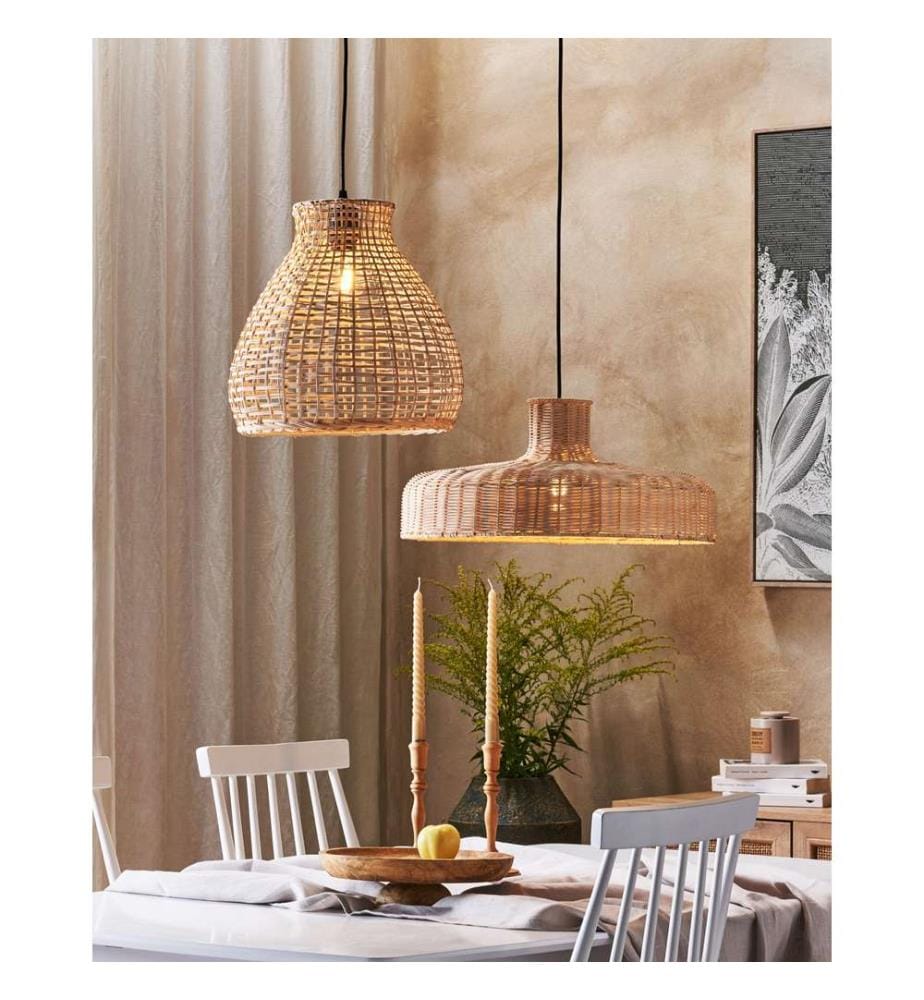 Lampe suspension TAMARIN Rotin Naturel