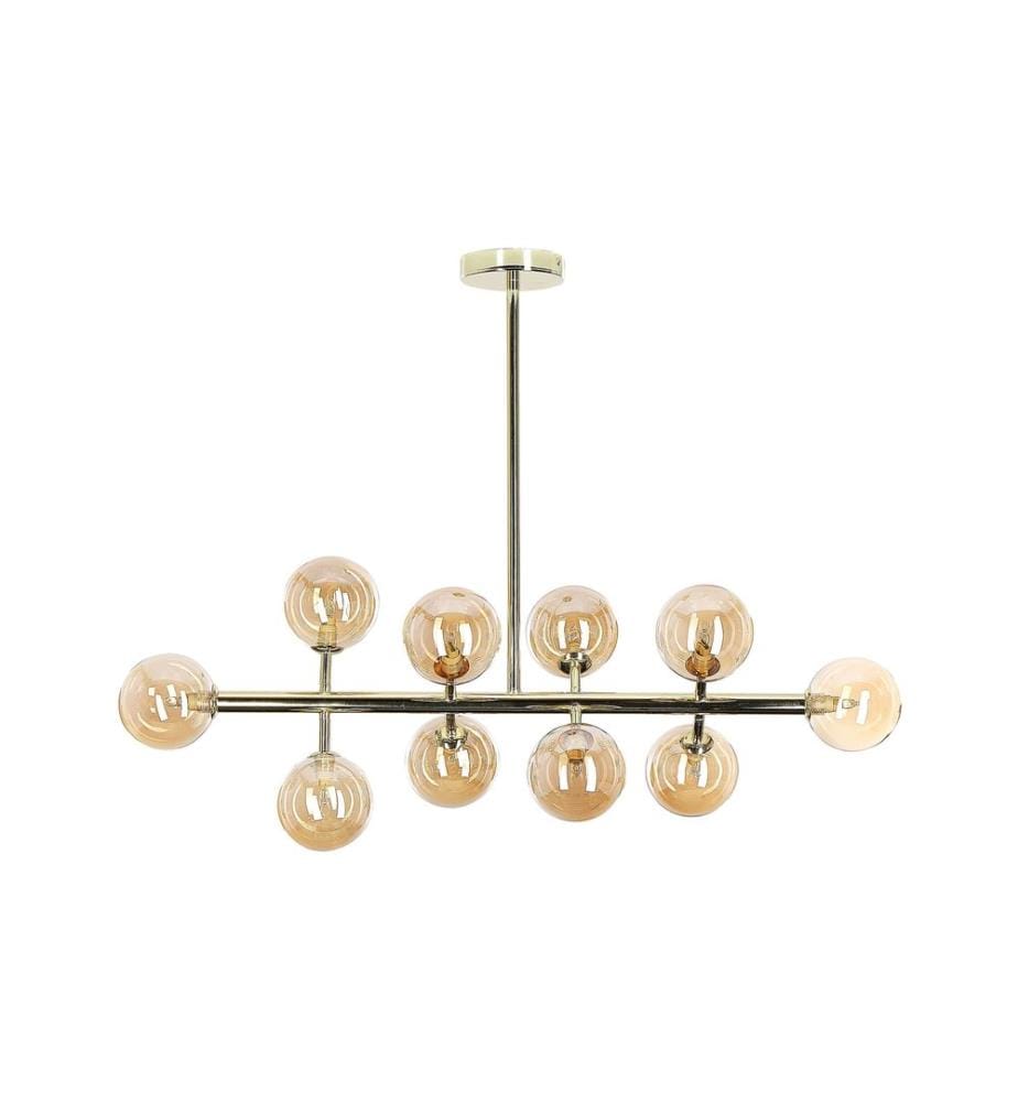Lampe suspension RAMIS Métal Doré