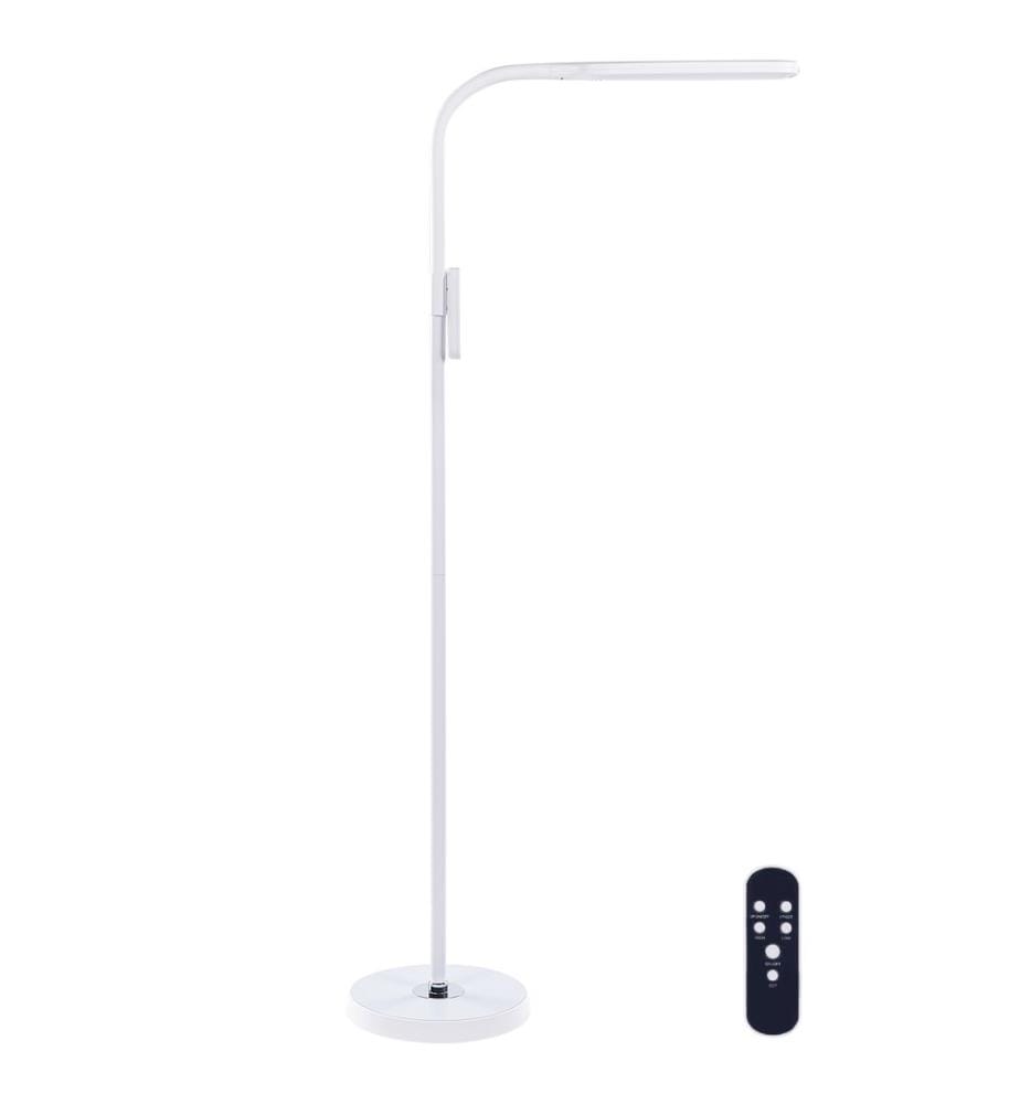 Lampadaire LED ARIES Avec télécommande Avec variateur Métal Blanc