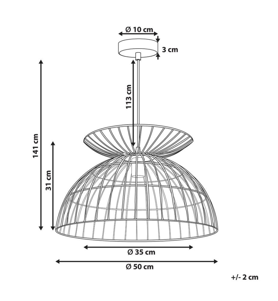 Pendant Lamp MAHANADI Metal Brass