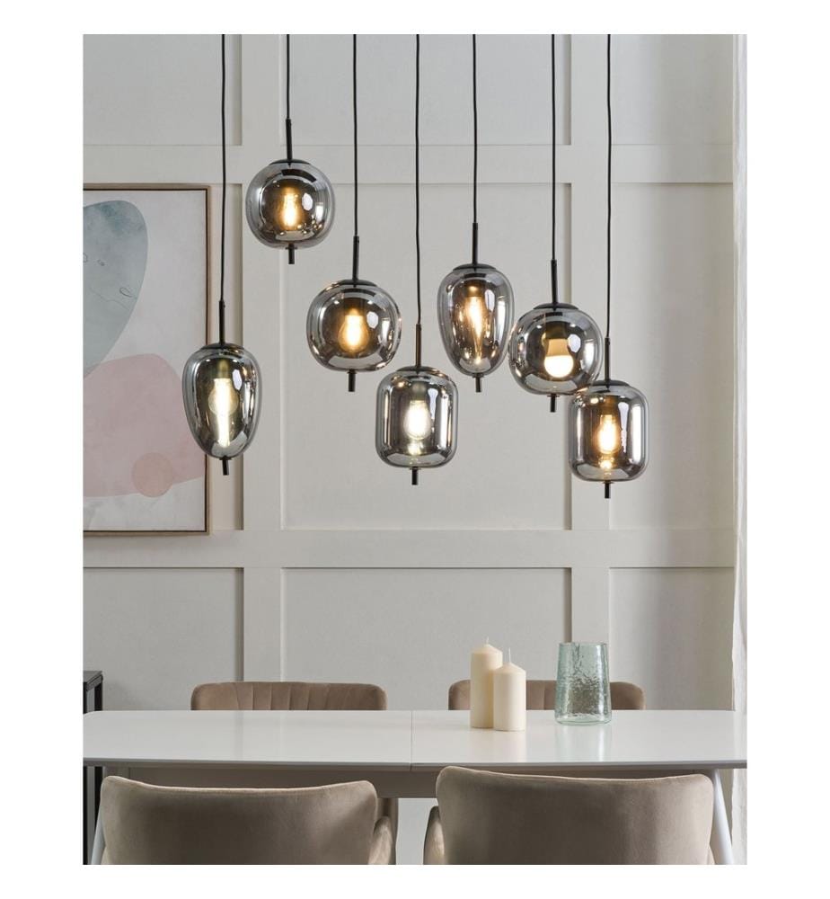 Pendant Lamp TARLO Glass Brass
