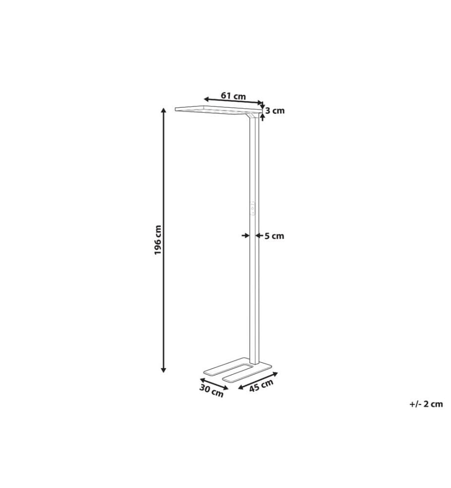 LED Floor Lamp ORION with Motion Sensor Metal Black